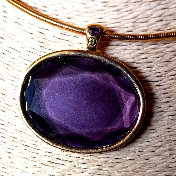 Sampo Jewelry - 🎁NWT Stunning Sampo Deep Purple Pendant Necklace Statement Piece